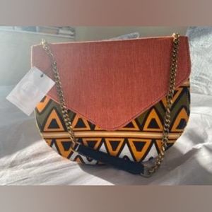 African print purse